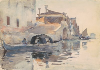 Kanalszene, Ponte Panada, Fondamenta Nuove, Venedig, ca. 1880-82 von John Singer Sargent